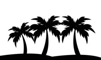 Palm Tree Silhouette Collection. vector