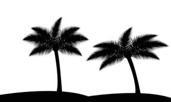 Palm Tree Silhouette Collection. vector