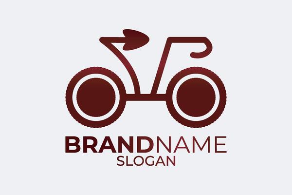 Bicycle icon or cycle logo design. Bicycle badge or cycle app design.