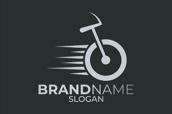 Bicycle icon or cycle logo design. Bicycle badge or cycle app design.