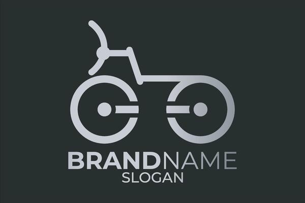 Bicycle icon or cycle logo design. Bicycle badge or cycle app design.