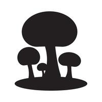 mushroom logo design vector