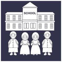 back to school icon vector