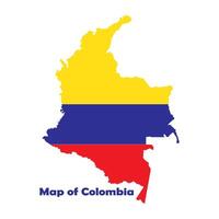 Colombia map design vector