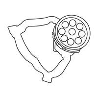 flashlight icon design vector