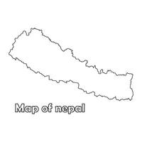 nepal map design vector