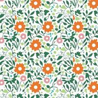 Elegant decorative floral pattern design. Colorful floral pattern suitable for background, texture, fabric, wrapping, textile, clothing, print or others. vector