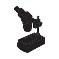 Microscope icon design vector
