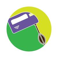 Hand mixer icon vector