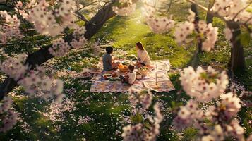 Picnic in Spring Bloom photo