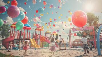 Childrens Day Playground Fun photo