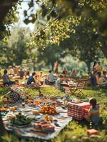 Childrens Day Outdoor Picnic photo