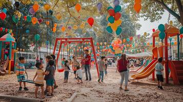 Childrens Day Playground Fun photo