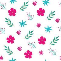 Seamless flower pattern design . Floral print for fabric vector