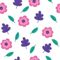 Seamless flower pattern design . Floral print for fabric vector
