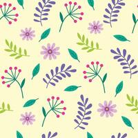 Seamless flower pattern design . Floral print for fabric vector