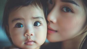 Woman Holding Baby photo