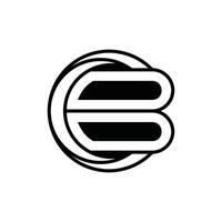 Letter CB Modern simple logo design, logotype element for template vector