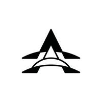 Letter A Monogram modern and unique logo design template vector