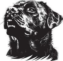 Rottweiler dog clipart, Rottweiler black vector