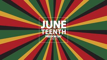 Juneteenth Background design,Juneteenth Freedom Day Abstract Background, Banner, Poster, Greeting Card. vector