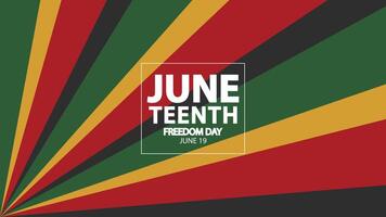 Juneteenth Background design,Juneteenth Freedom Day Abstract Background, Banner, Poster, Greeting Card. vector