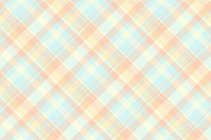 Close-up plaid textile texture, free background fabric tartan. Wide pattern seamless check in light and white colors. vector