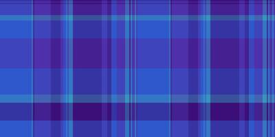 Oilcloth plaid pattern, 1950s texture background seamless. Halftone check tartan textile fabric in blue and indigo colors. vector