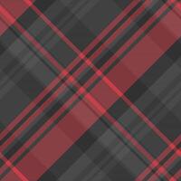 Seamless fabric of background texture textile with a check plaid pattern tartan. vector