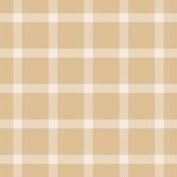 Mother background fabric textile, canvas tartan texture seamless. Craft pattern plaid check in light and burly wood colors. vector
