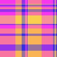 Factory plaid tartan seamless, halftone fabric textile background. Father check pattern texture in red and violet colors. vector