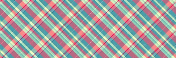 Femininity plaid textile, professional fabric seamless pattern. Quiet texture tartan check background in light and red colors. vector