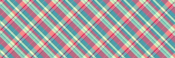 Femininity plaid textile, professional fabric seamless pattern. Quiet texture tartan check background in light and red colors. vector