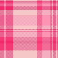 Textile check plaid of tartan seamless with a fabric background texture pattern. vector