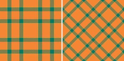 Textile plaid fabric of background seamless with a pattern check tartan texture. vector