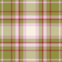 Plaid check pattern. Seamless fabric texture. Tartan textile print. vector