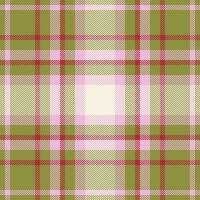 Plaid check pattern. Seamless fabric texture. Tartan textile print. vector