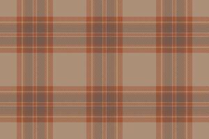 Plaid background, check seamless pattern in beige. fabric texture for textile print, wrapping paper, gift card or wallpaper. vector