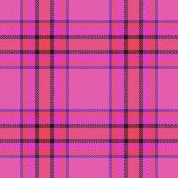 Plaid seamless pattern in pink. Check fabric texture. textile print. vector