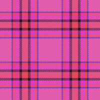 Plaid seamless pattern in pink. Check fabric texture. textile print. vector