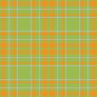 Plaid seamless pattern in green. Check fabric texture. textile print. vector