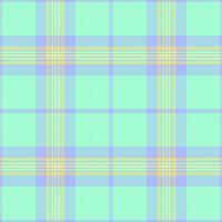 Rug seamless tartan, cell background plaid pattern. Tablecloth textile check fabric texture in mint and light colors. vector