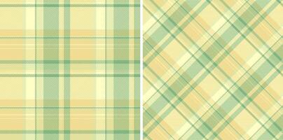 Fabric tartan texture of pattern check with a textile seamless plaid background. Set in earth colors for stylish duvet cover designs. vector