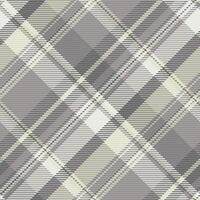 Poncho pattern background texture, tone fabric tartan. Graph plaid textile seamless check in grey and white colors. vector