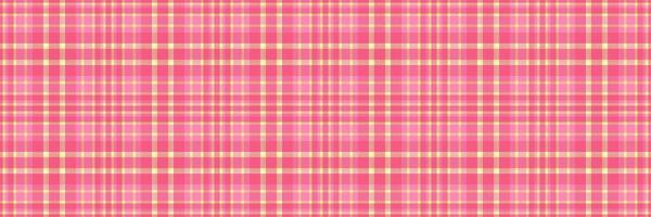 Comfortable pattern tartan , fashioned texture background fabric. Wear seamless check textile plaid in red and pink colors. vector
