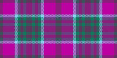 Royalty tartan texture seamless, multicolored plaid pattern fabric. British textile background check in magenta and teal colors. vector