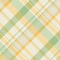 Birthday tartan textile, poster background check pattern. Fibrous plaid texture seamless fabric in light and beige colors. vector