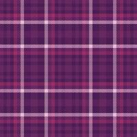 Tartan pattern of seamless plaid textile with a background texture fabric check. vector