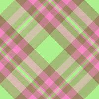 Textile fabric background of check tartan with a pattern plaid texture seamless. vector