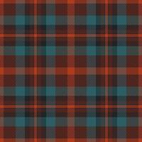 Refresh seamless tartan check, front textile plaid. Soft pattern background fabric texture in red and dark colors. vector